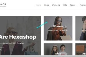 hexashop HTML模板下载