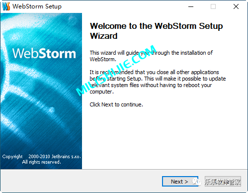 Jetbrains WebStorm 4软件安装包和安装教程